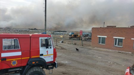 Три часа жители Актобе задыхались от дыма