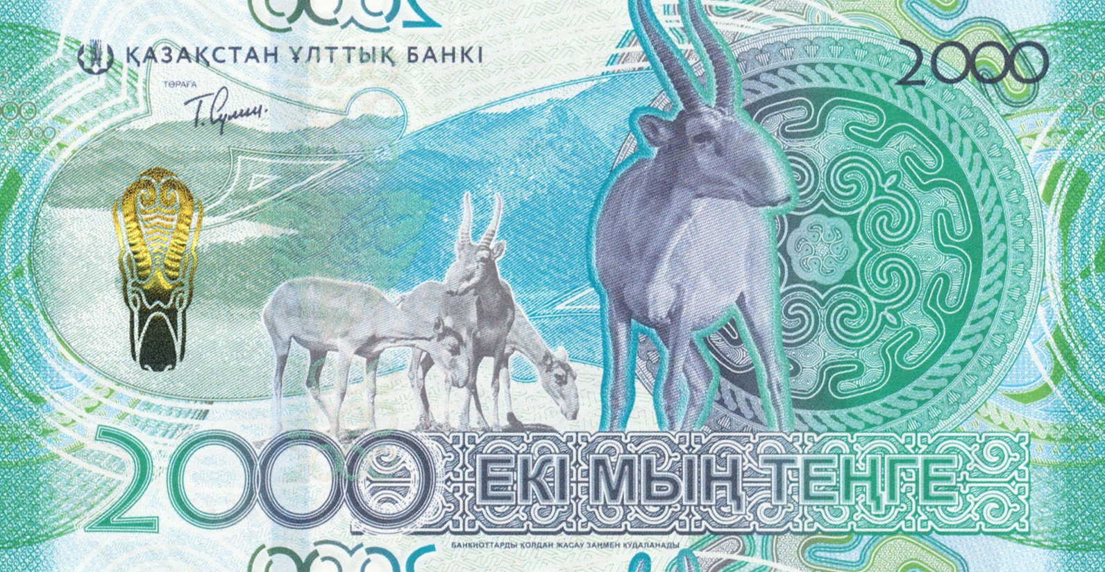 Новые тенге: уничтожаемые сайгаки появятся на банкнотах Казахстана