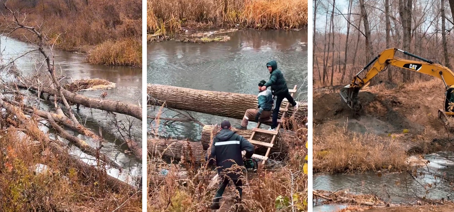 В Актобе приступили к расширению реки Каргалы