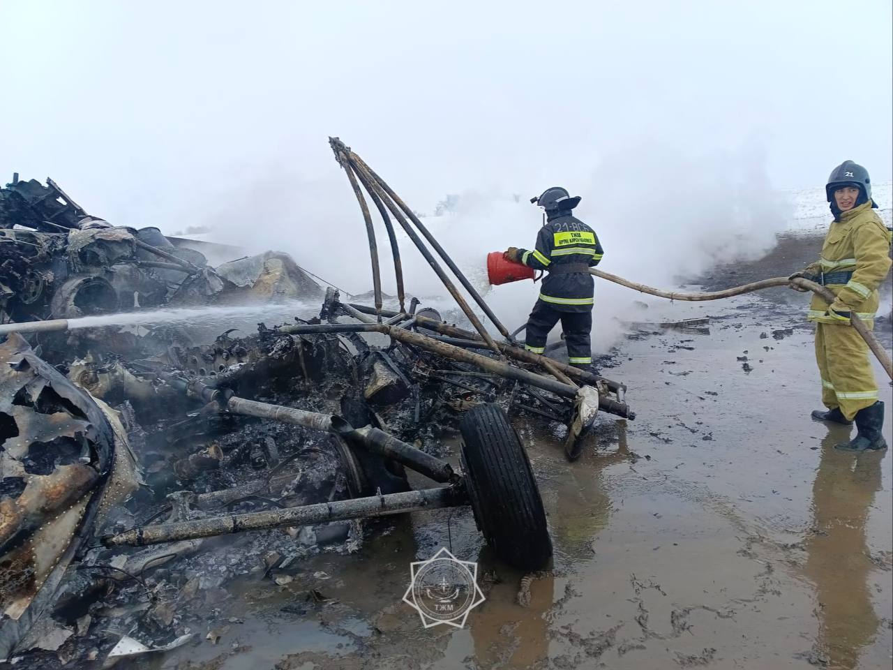 Падение вертолета в Хлебодаровке