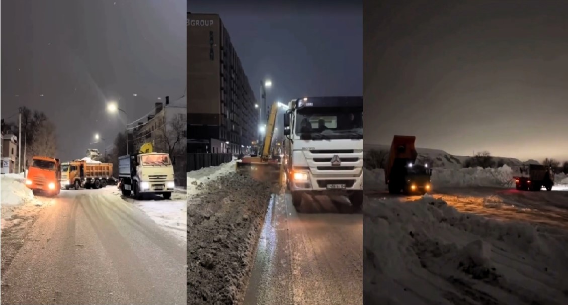 Актобе борется со снегом: увеличено количество спецтехники