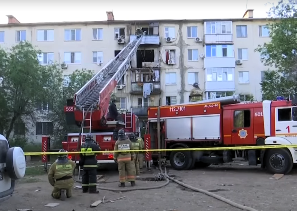 Взрыв газа в Актобе