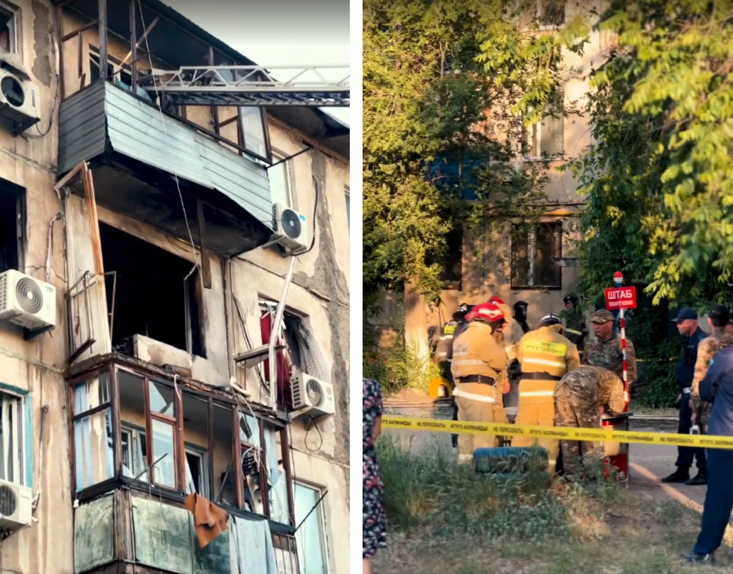 Взрыв газа в Актобе