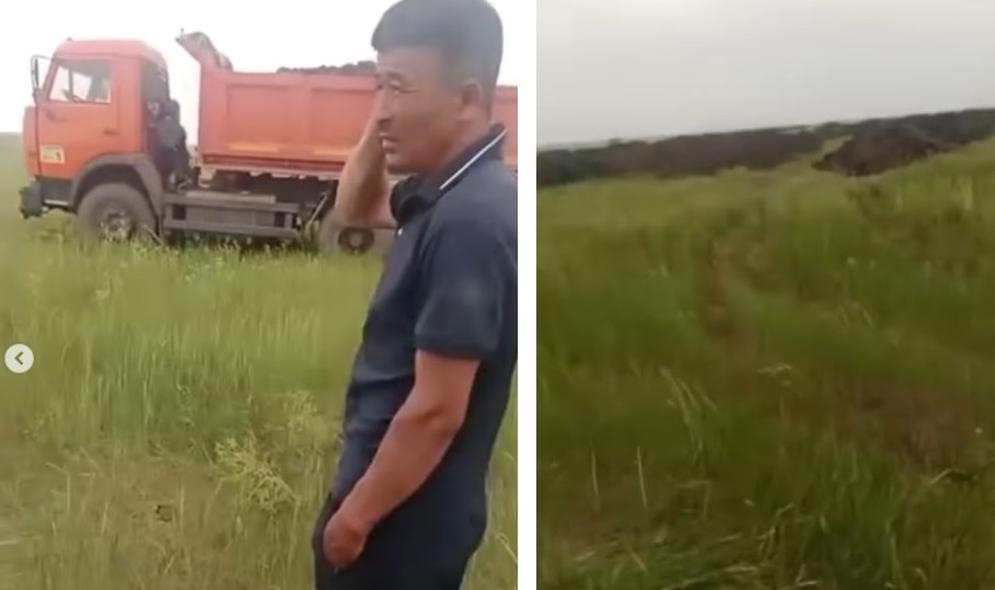 Сброс помета в Актобе