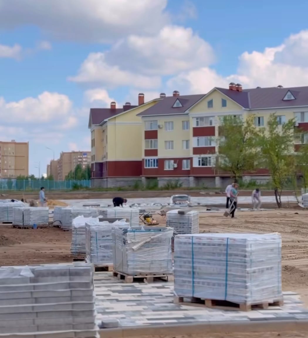 Новый сквер строят для актюбинцев