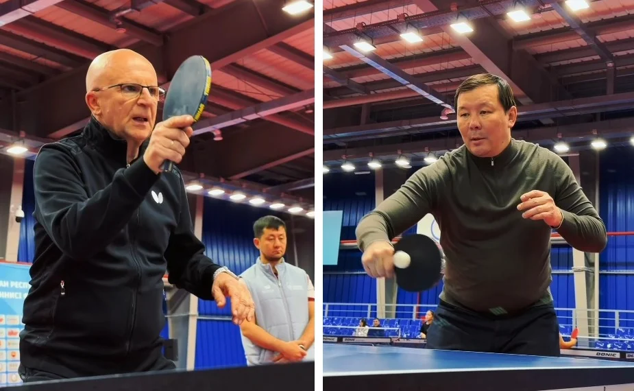 Знаменитый тренер из Европы Неван Цегнар начал обучать детей настольному теннису в Актобе