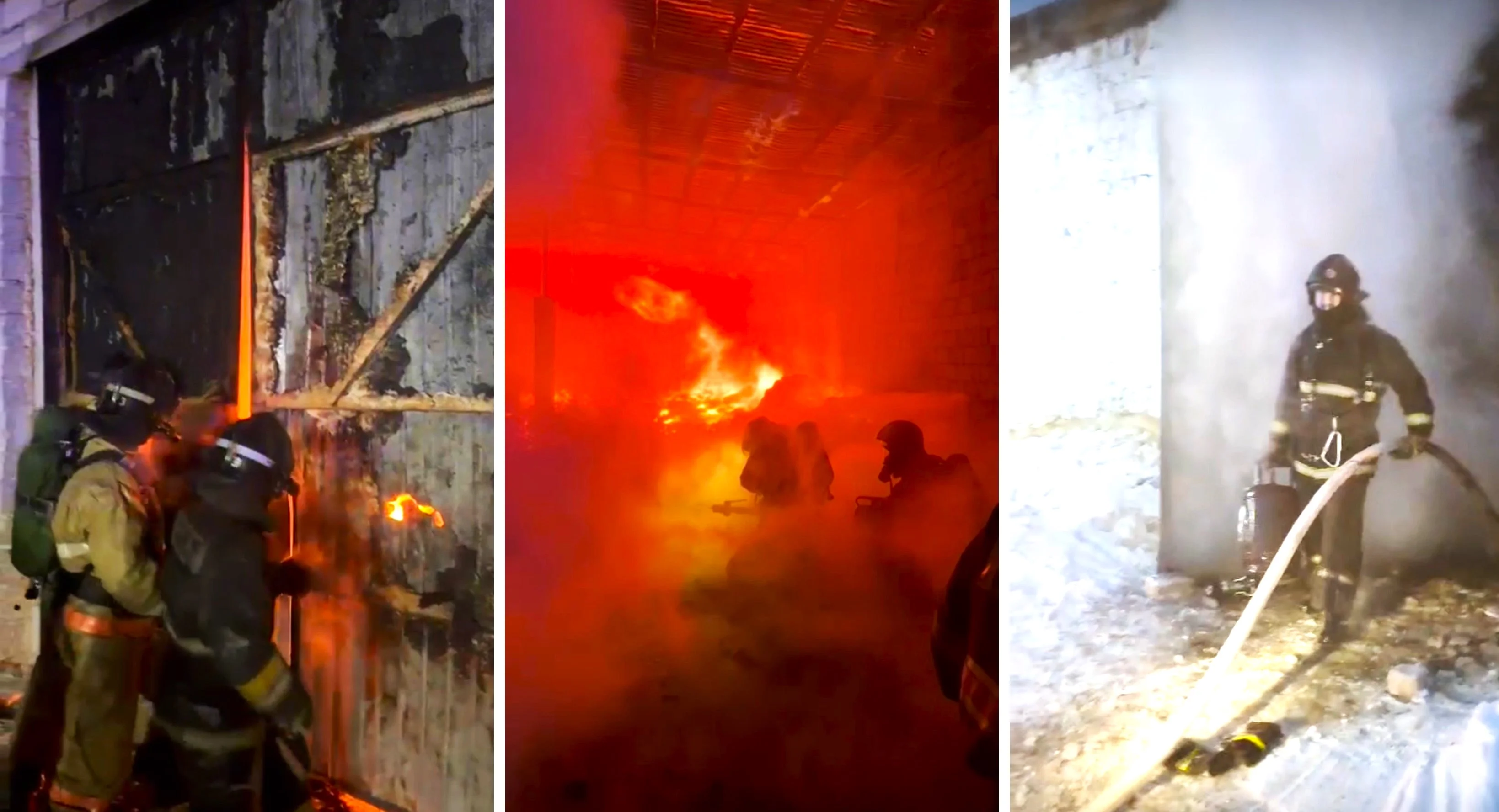 В Актобе произошел пожар на складе яиц, принадлежащем птицефабрике