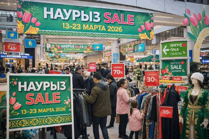 В Актобе с 13 марта начали продавать товары по скидке до 70%