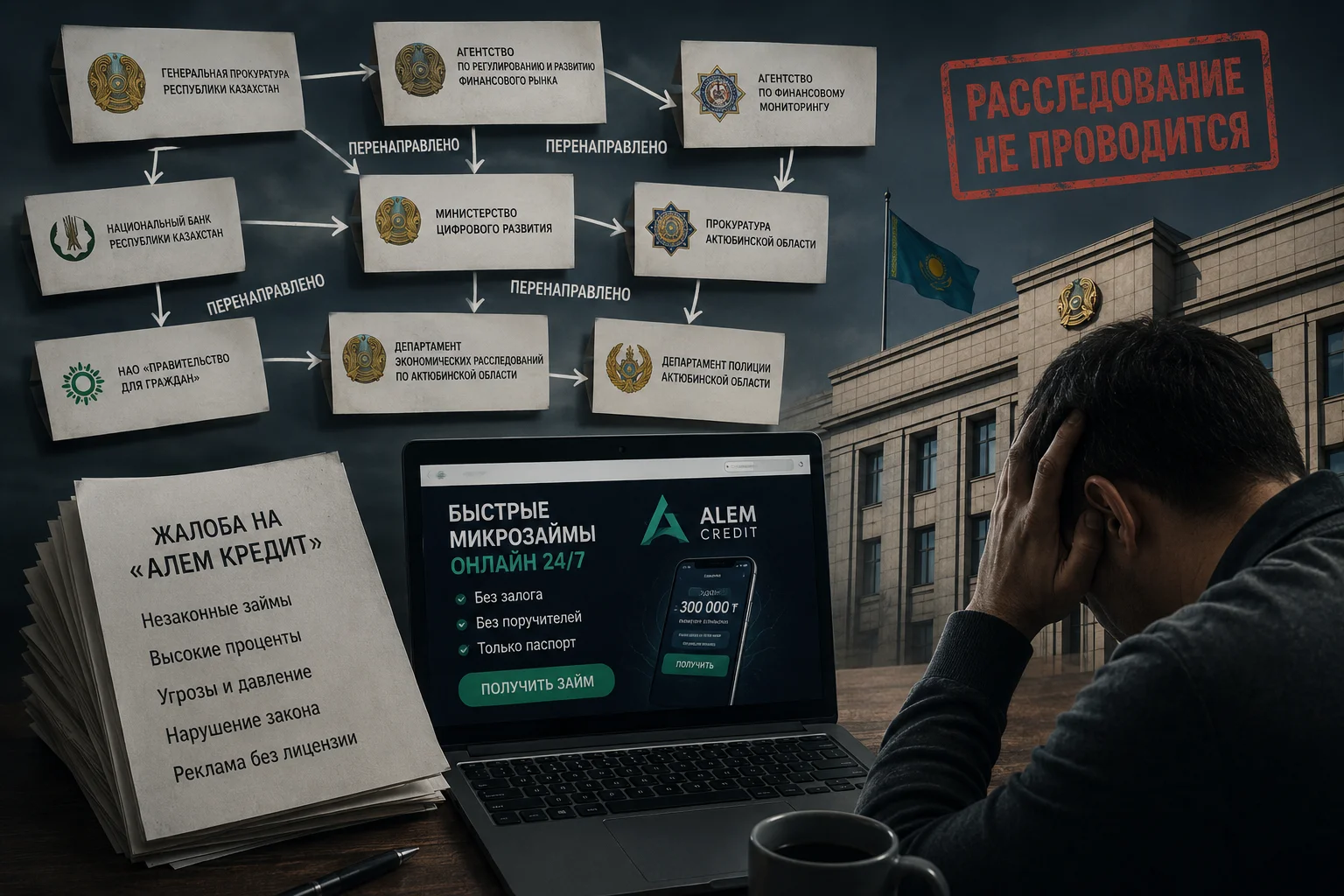 Компания, кредитующая казахстанцев под огромные проценты, продолжает работать