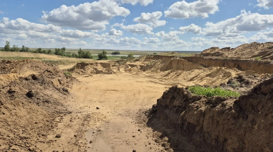 1 миллион кубометров песка собираются выгрести из Актюбинского моря